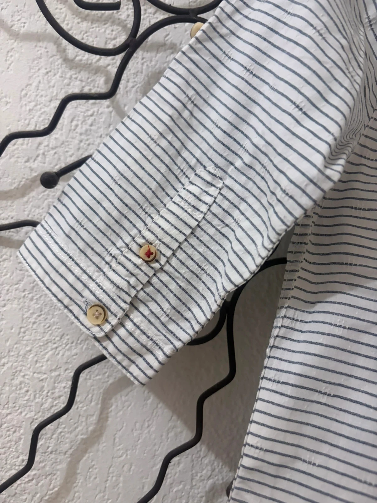 Camisa de Manga Comprida Zara Boys Listras Finas Azuis e Brancas – Tamanho 6 Anos (116 cm) – photo 7